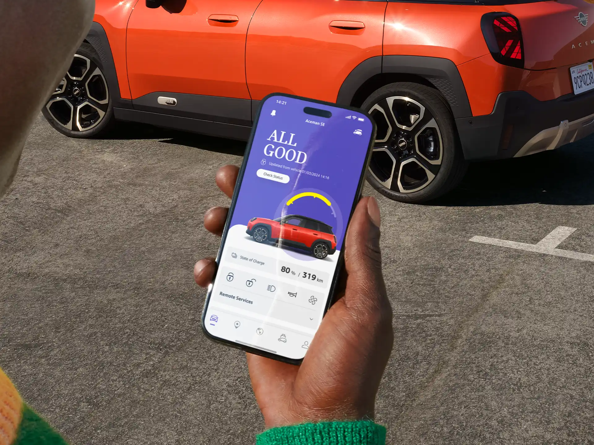 Fuldelektrisk MINI Aceman – MINI APP