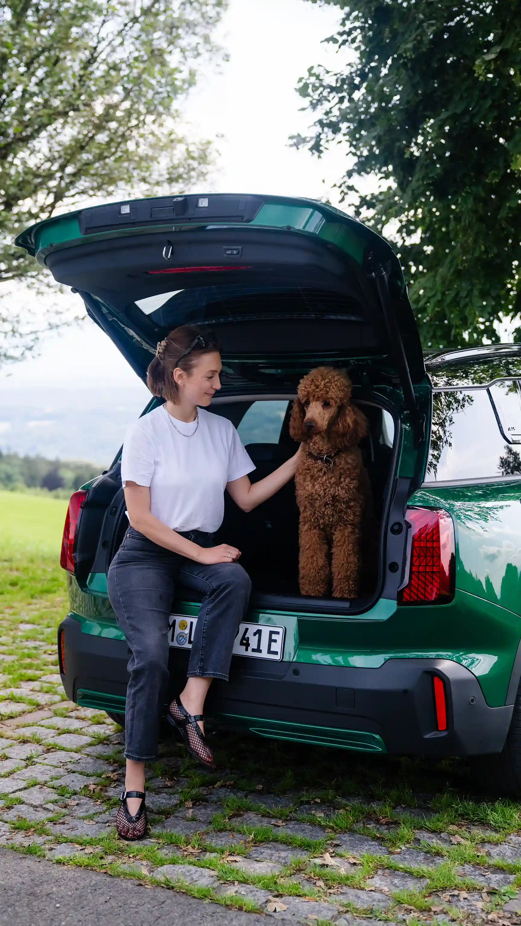 Fuldelektrisk MINI Countryman – Hund i bagagerum