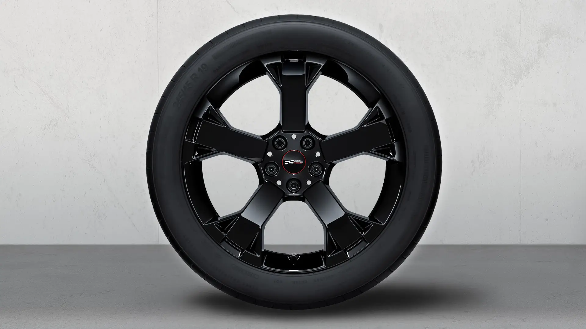 19'' JCW med kraftige eger i design 948 - jet black uni