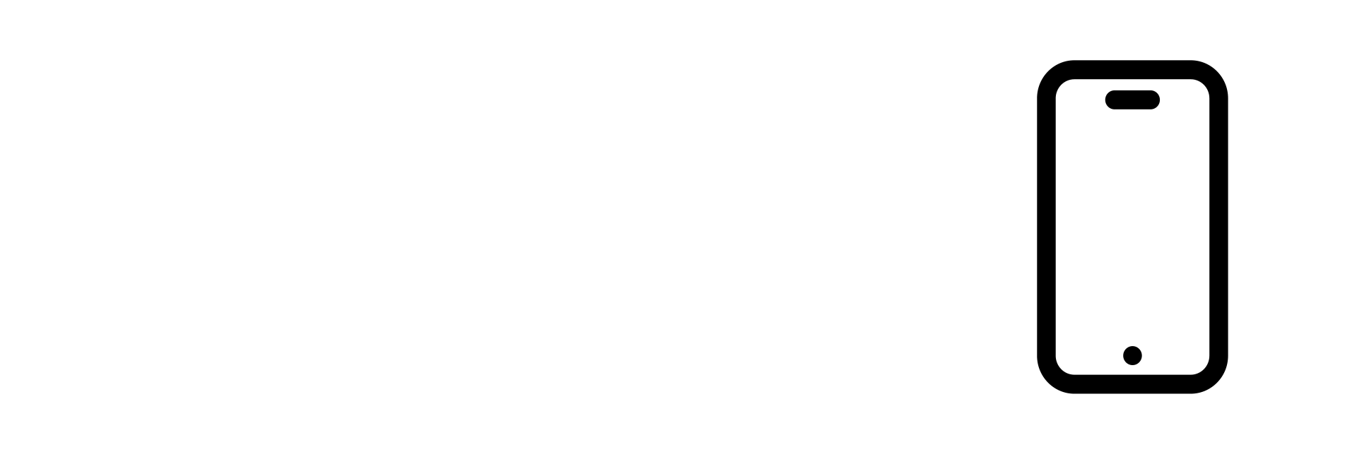 Ikon med mobiltelefon