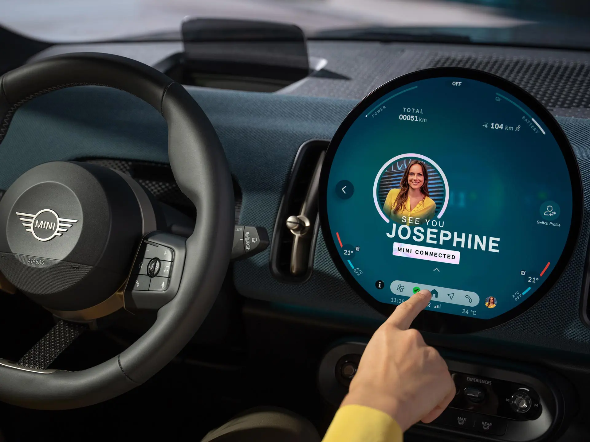 Visning af MINI Connected.