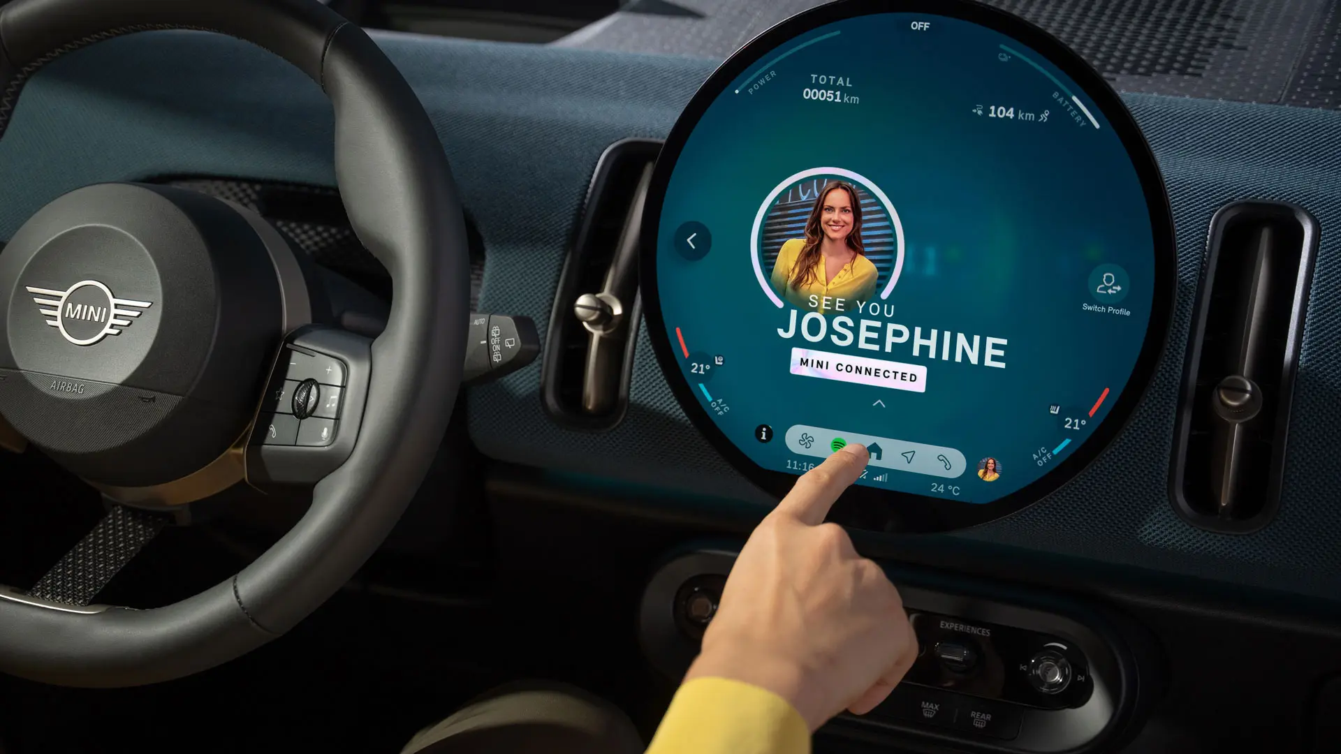 Visning af MINI Connected.