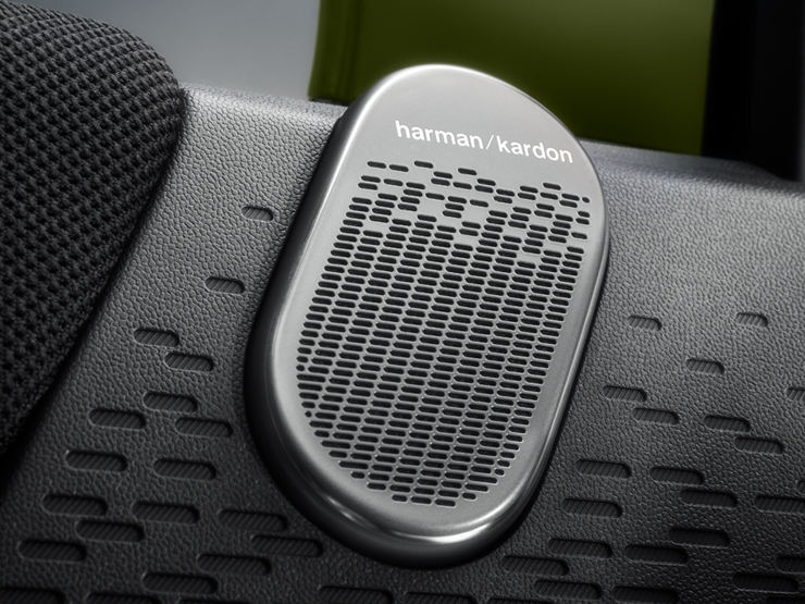 Detaljeret billede af MINI Paul Smith Harman Kardon Sound System