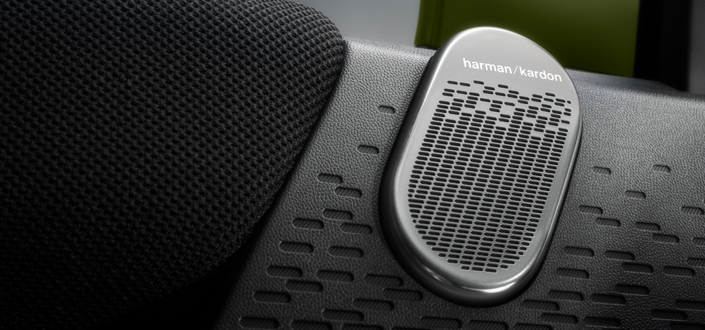 Detaljeret billede af MINI Paul Smith Harman Kardon Sound System