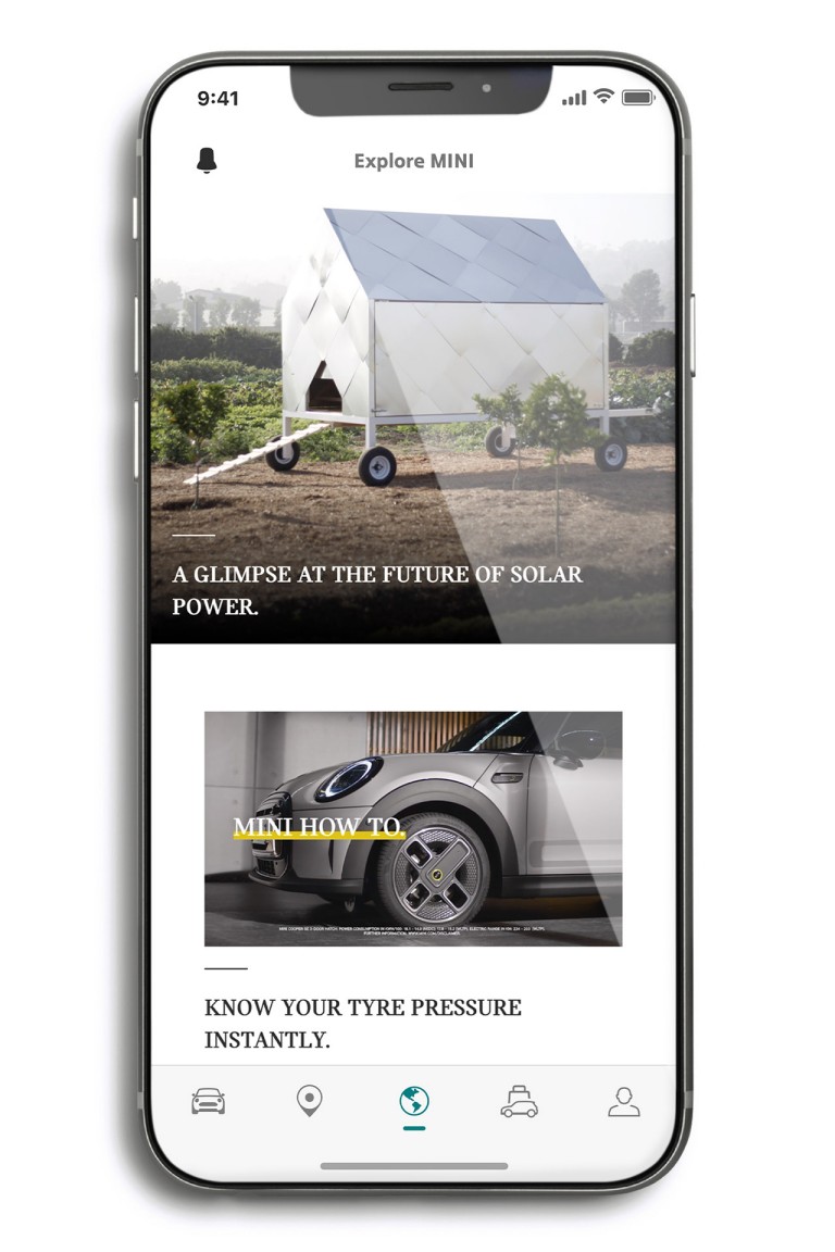 mini connected – mini app – udforsk mini